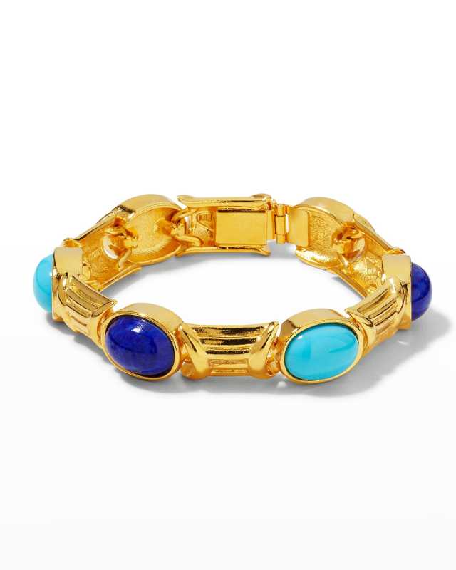 Multi Blue Link Bracelet